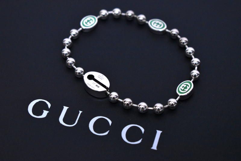 0*0様 GUCCI インターロッキングG ボールチェーンブレスレット 新品 GUCCI インターロッキングG ボールチェーン ブレスレット 17