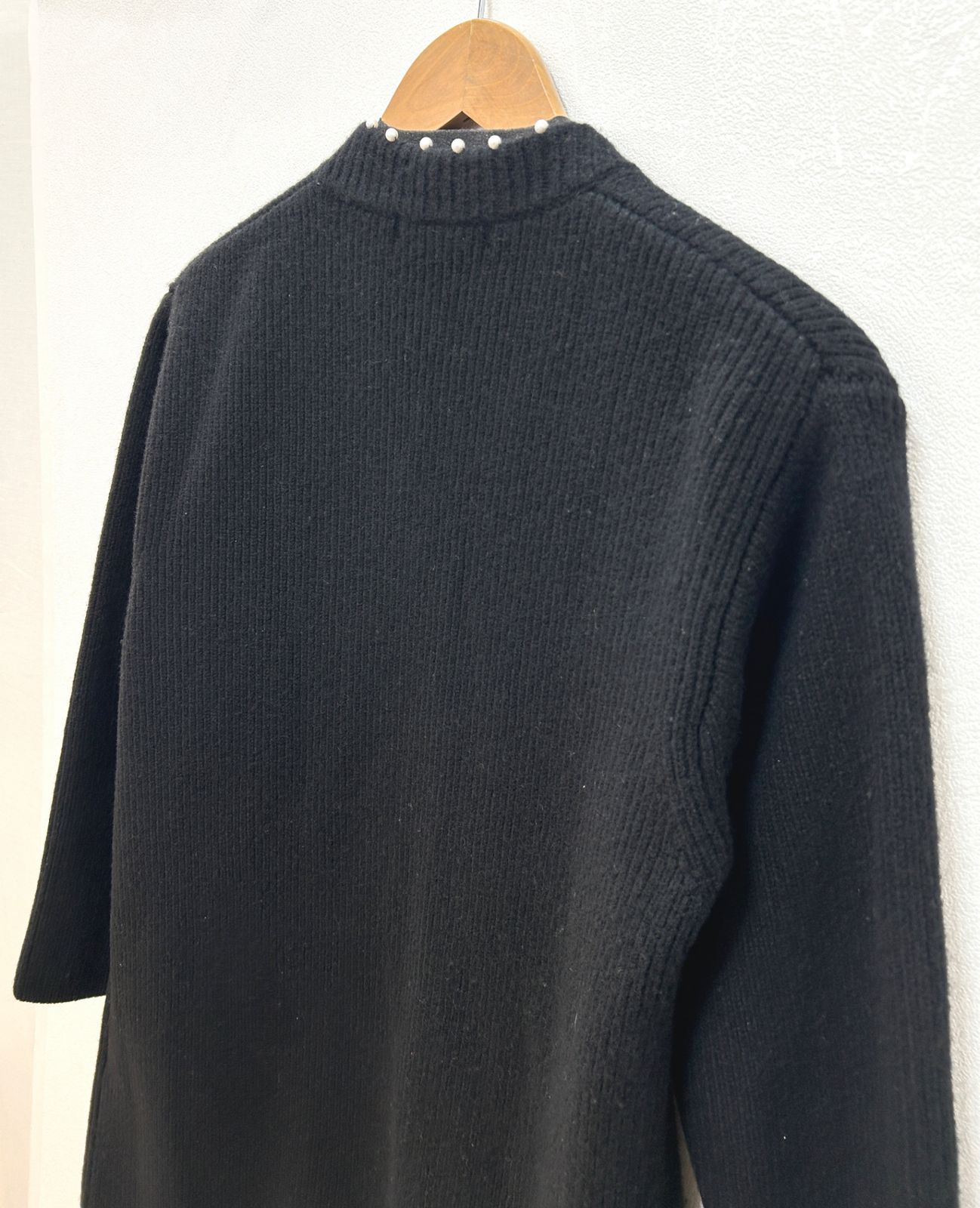 TSURU by MARIKO OIKAWA (F) ブラック パール ニットカーディガン KN