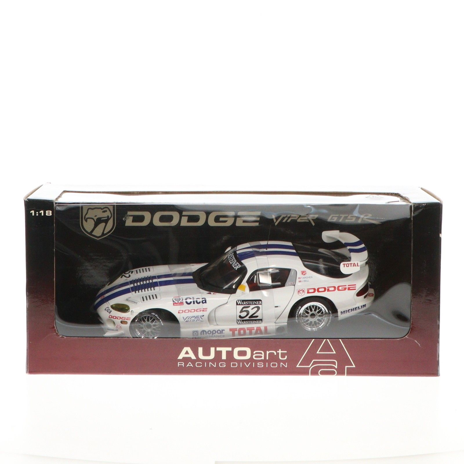 1/18 ダッジ バイパー GTS-R セブリング 1997 Cica #52(ホワイト