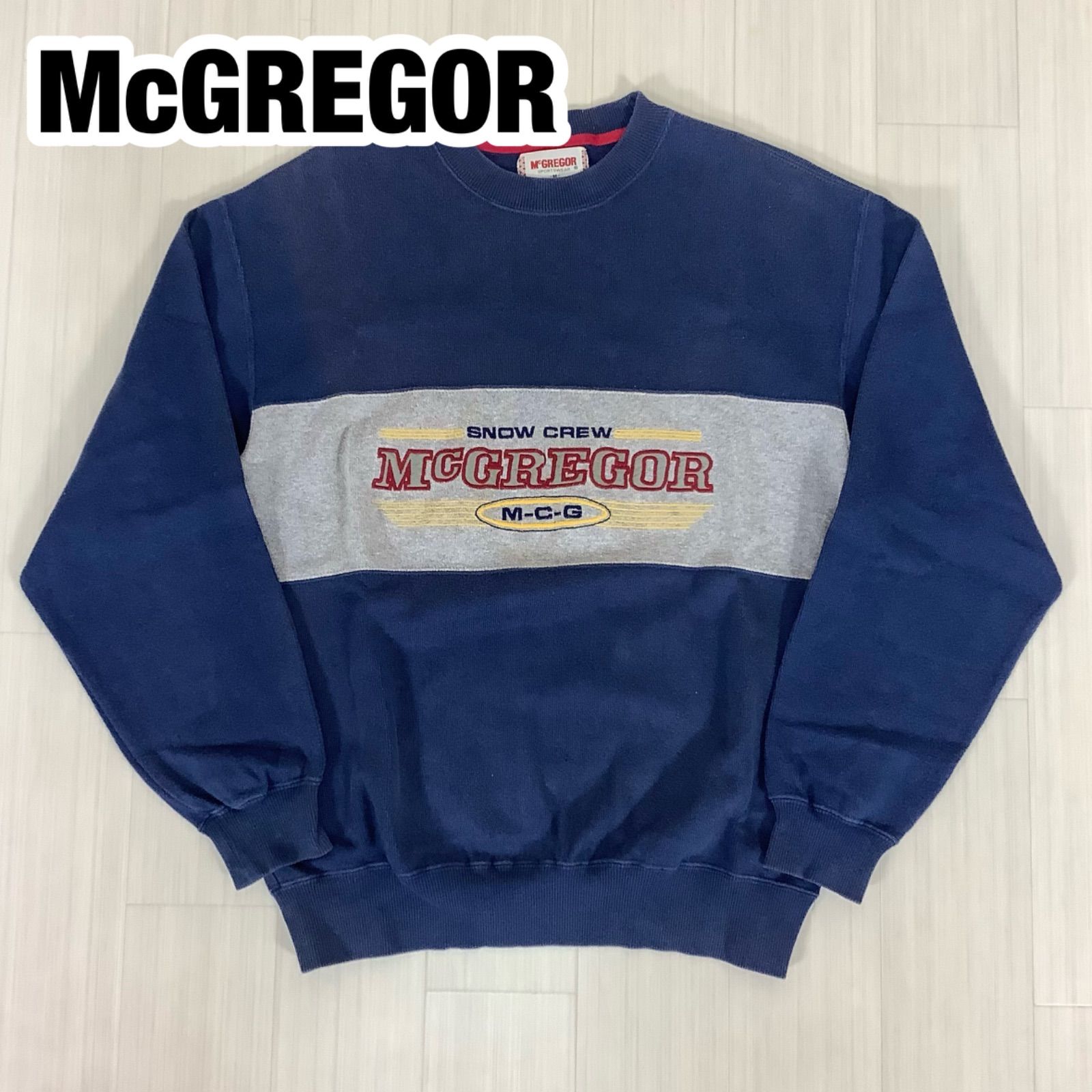入手困難】McGREGOR 90s マックレガー 刺繍ロゴ スウェット トレーナー