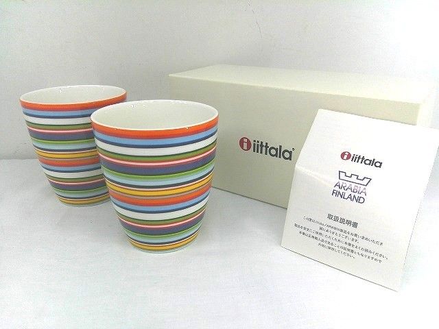 26g-982x【中古】iittala ｲｯﾀﾗ ｵﾘｺﾞ ﾏｸﾞ ﾍﾟｱｾｯﾄ OR-10R - メルカリ