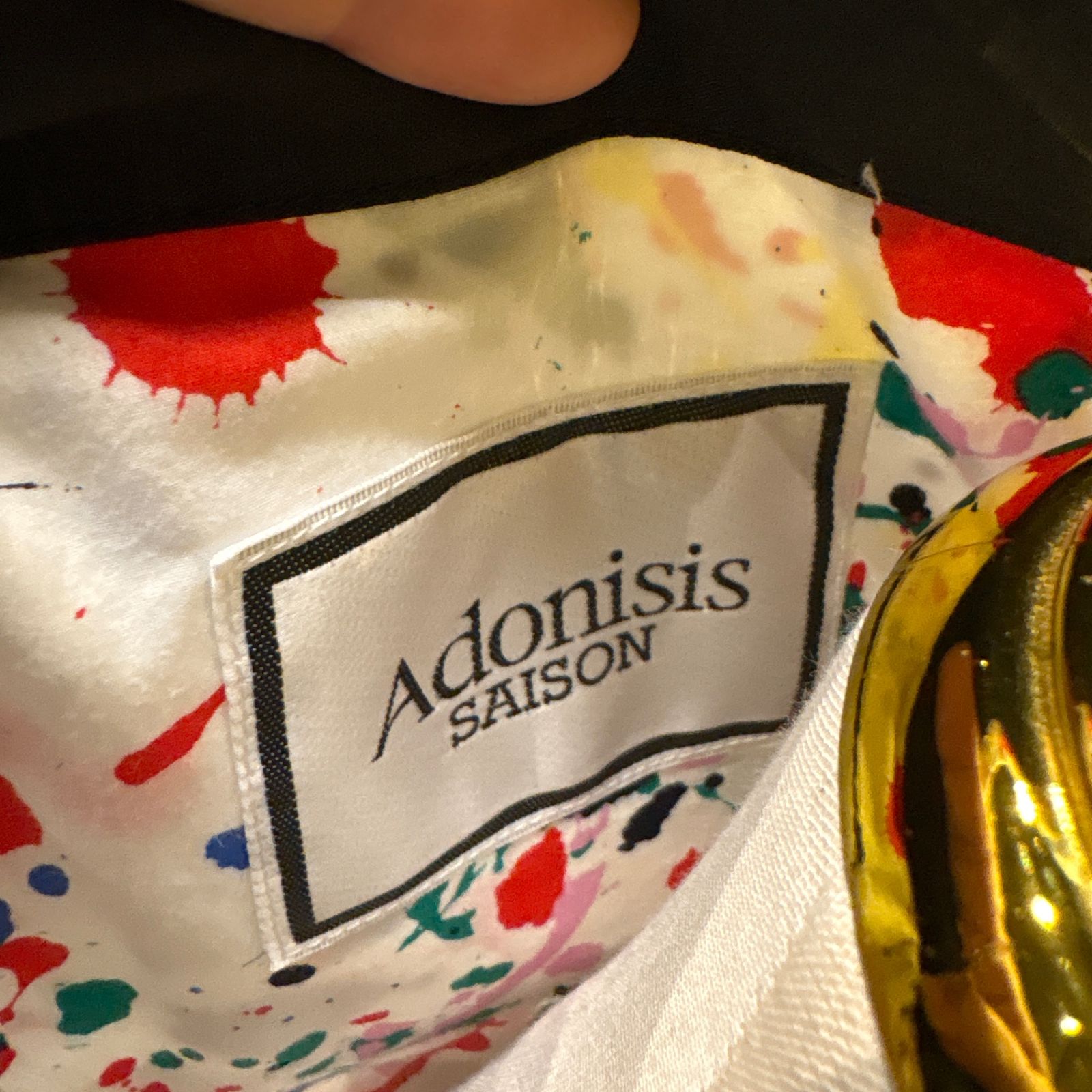 ADONISIS SAISON アドニシス　ノースリーブ　ブラウス　花柄 東あずま店 併売品】 ADONISIS アドニシス 総柄 ブラウス シャツ