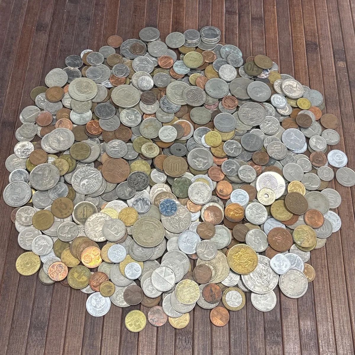 3kg超 大量】外国コイン 古銭 硬貨 海外コイン 世界のコイン