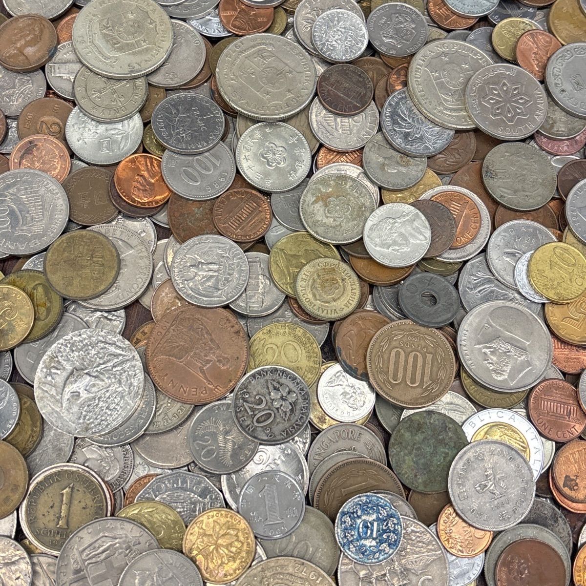 3kg超 大量】外国コイン 古銭 硬貨 海外コイン 世界のコイン