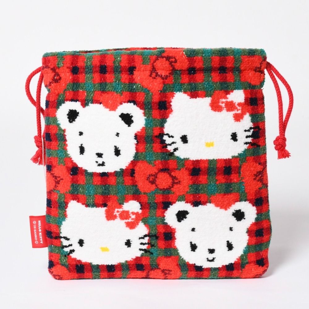 新品未使用 familiar ファミリア × HELLO KITTY ハローキティ 巾着