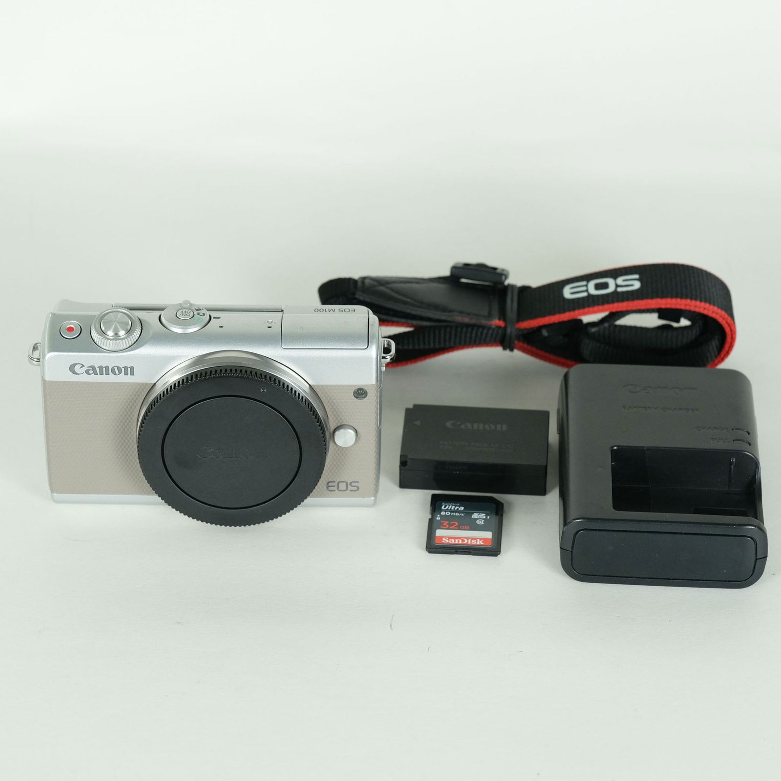 良品 | SDカード付] Canon EOS M100 [ボディ グレー] | Canon EF-M