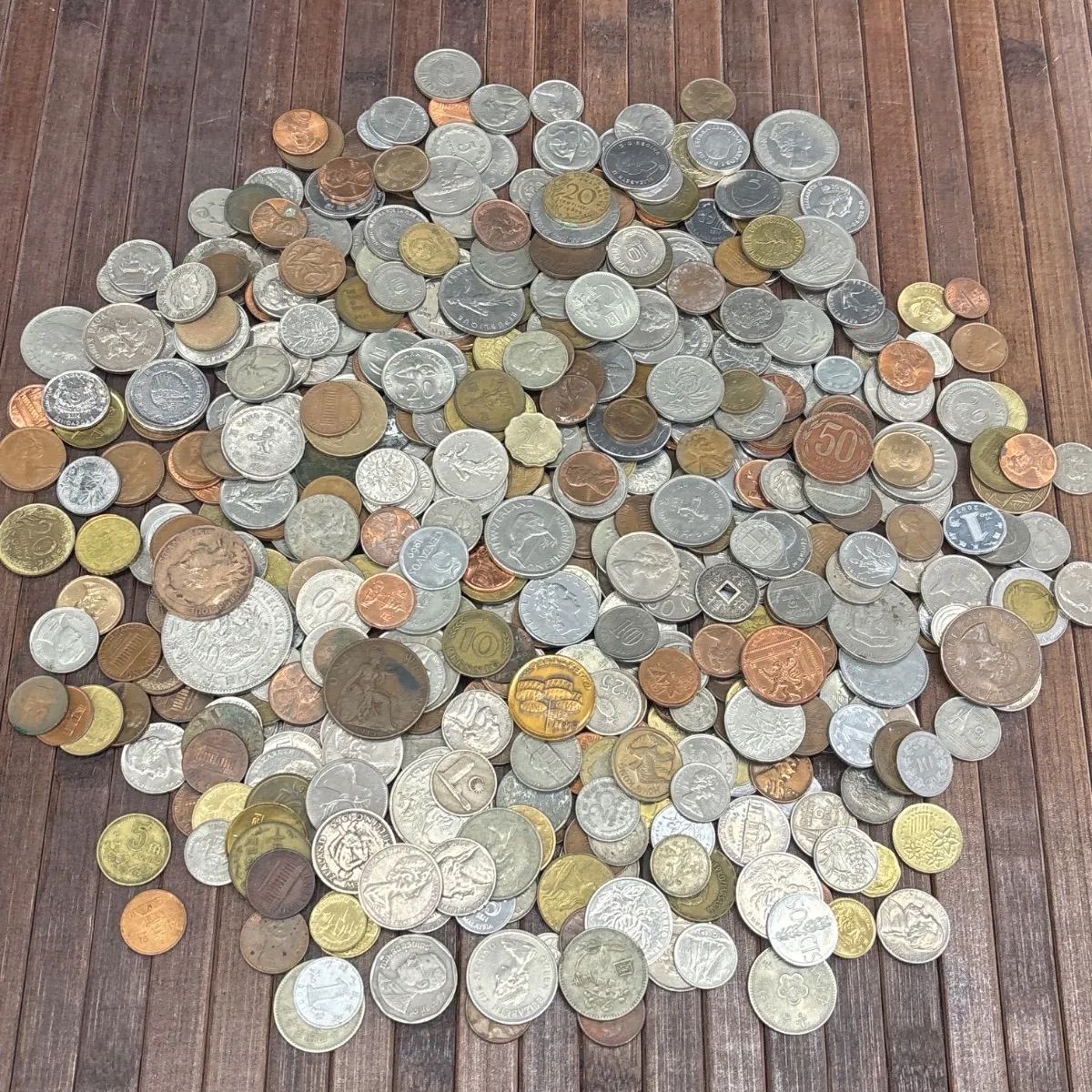2kg超 大量】外国コイン 古銭 硬貨 海外コイン 世界のコイン