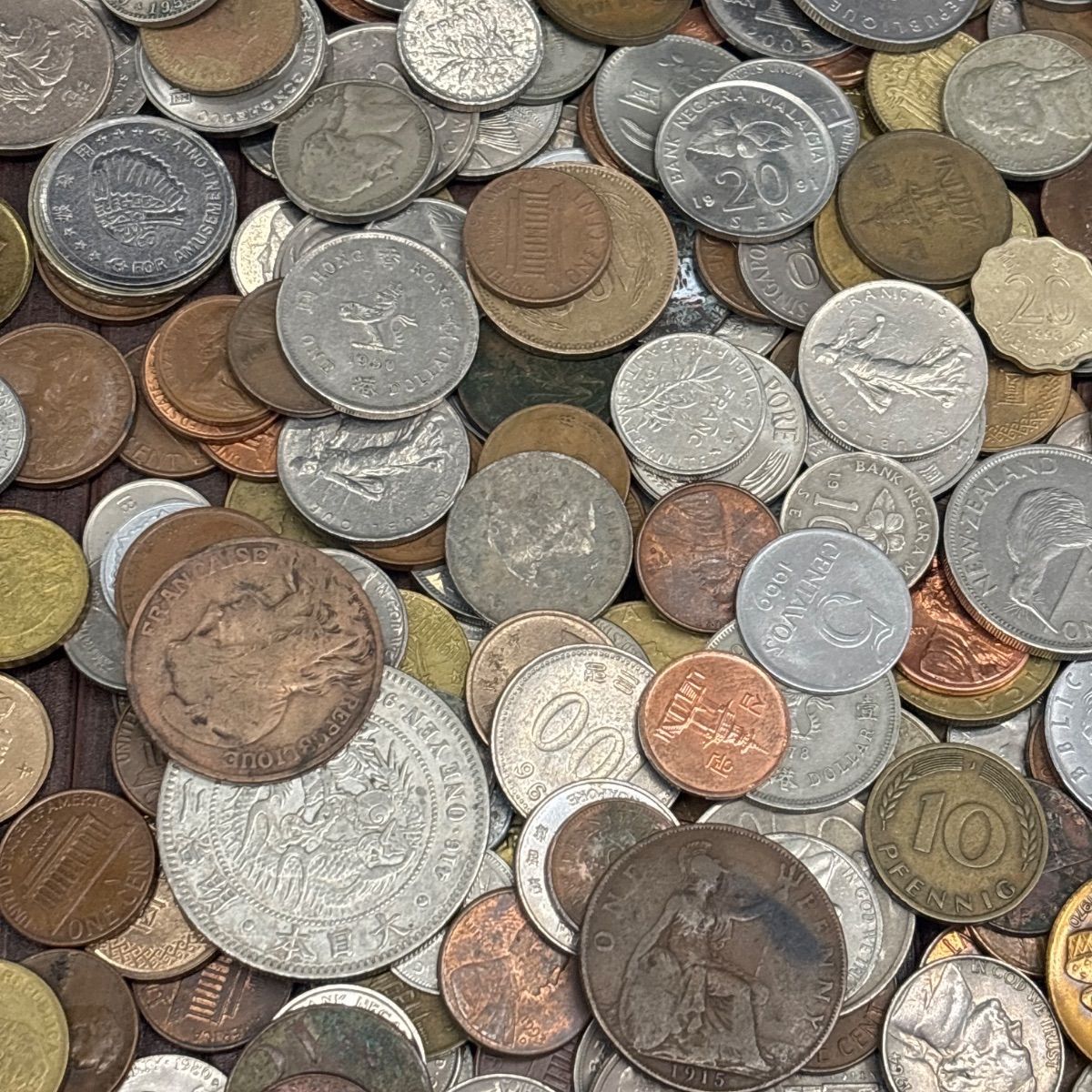 2kg超 大量】外国コイン 古銭 硬貨 海外コイン 世界のコイン