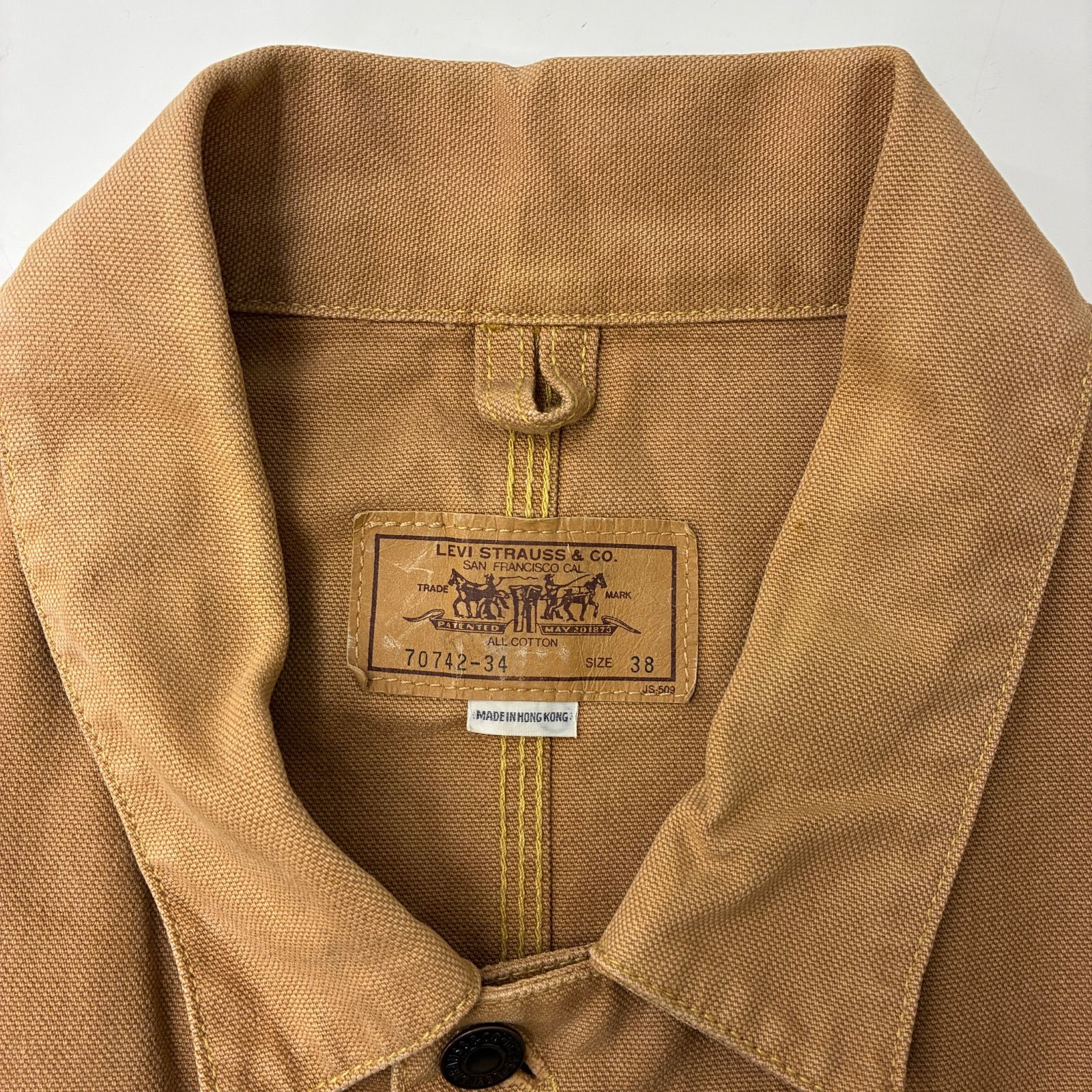 LEVI's リーバイス 90s ダック地カバーオール 香港製 - メルカリ