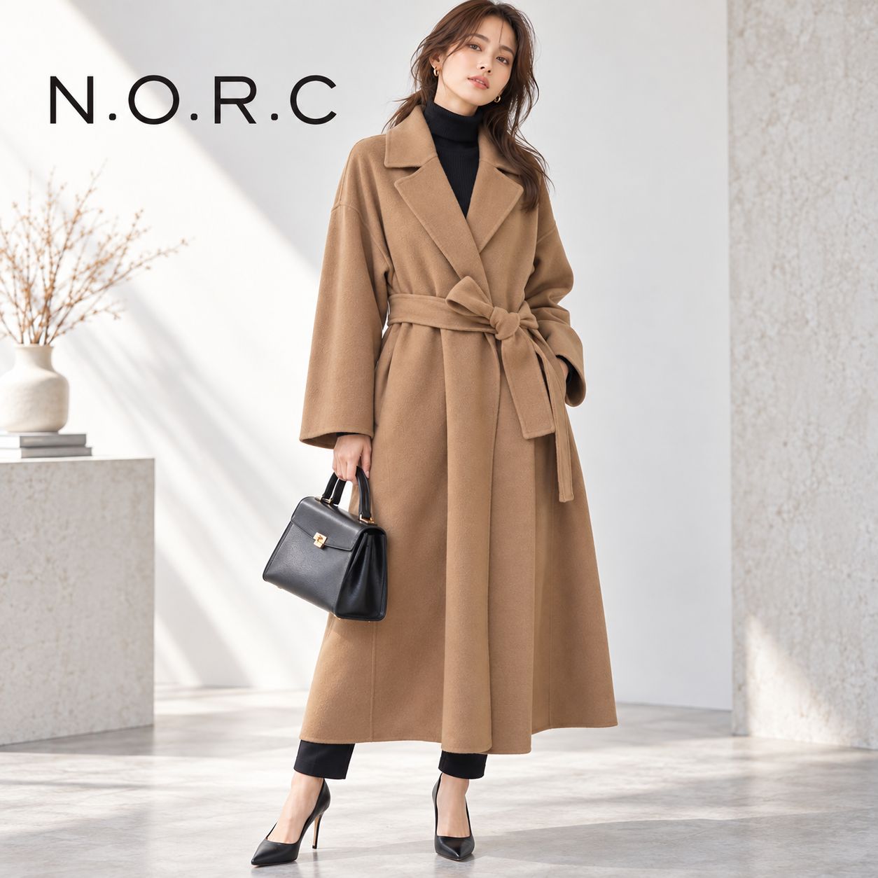 チ*ル様 キャメル ベルト付き ロングコート 新品未使用 LOUNIE チ*ル様 キャメル ベルト付き ロングコート 新品未使用 LOUNIE 商品