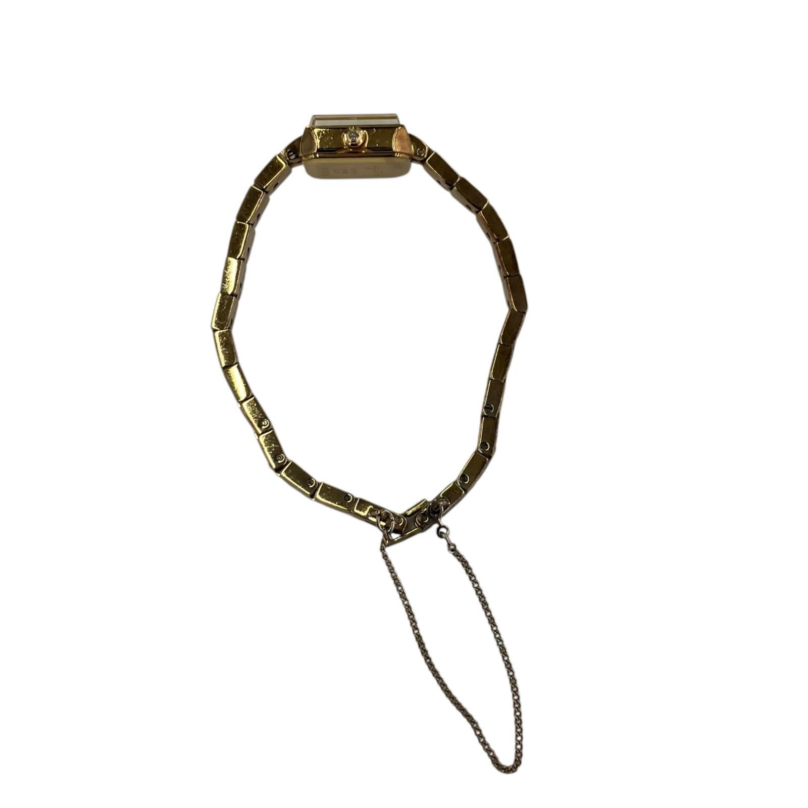 186001 現状品 agete アガット スクエアフェイス ジュエリーウォッチ
