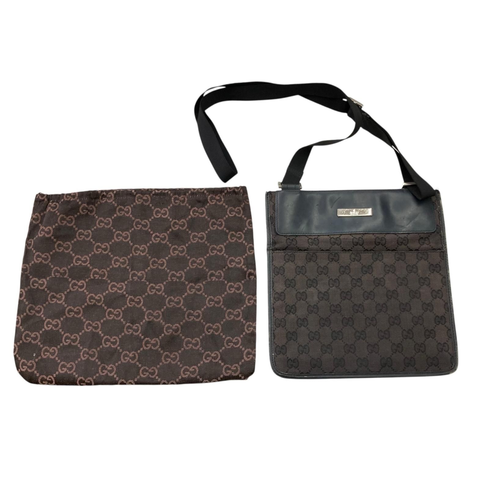 186005 現状品 GUCCI グッチ ショルダーバッグ GGキャンバス ユニ