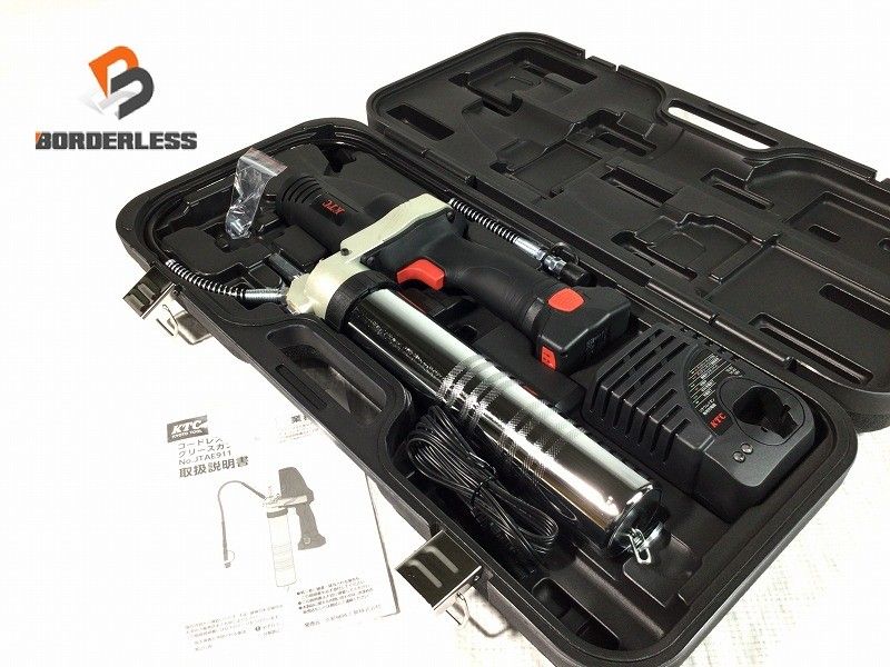 ☆未使用品☆ KTC ケーティーシー 18V コードレスグリースガンセット JTAE911 バッテリー1個 充電器 ケース 京都機械工具135877 29,452円