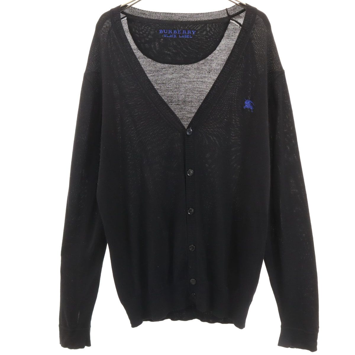 BURBERRY BLACK LABEL バーバリーブラックレーベル 長袖 Vネック