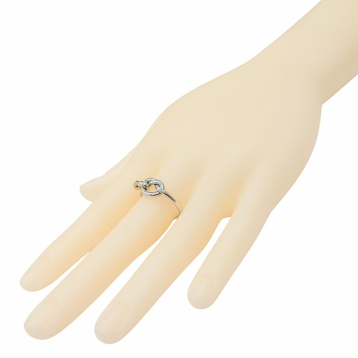 925/18K Tiffany & Co. ティファニー ラブノットリング【T664】 - メルカリ