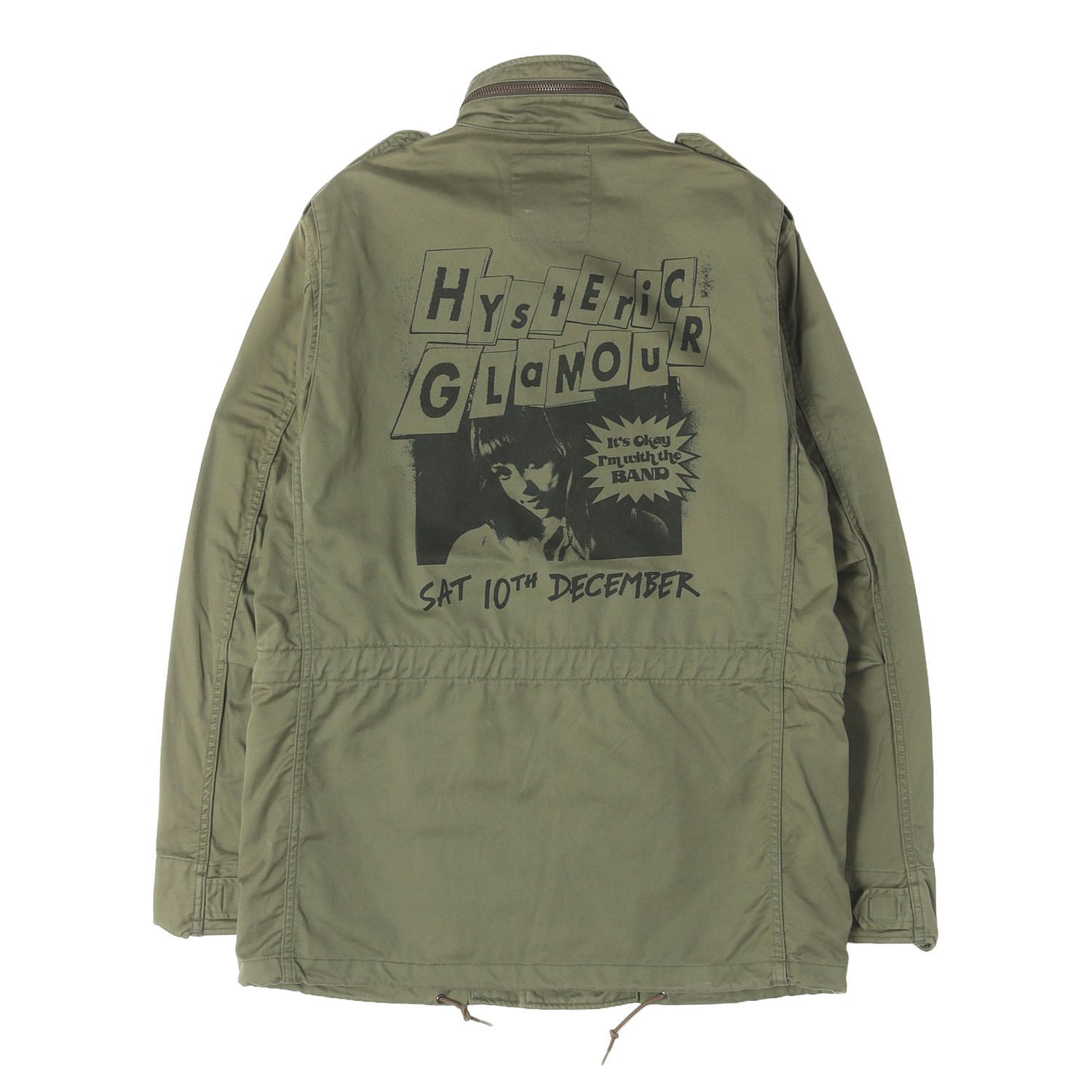 【定価¥54,780 】ヒステリックグラマー M-65 ジャケット 希少Lサイズ HYSTERIC GLAMOUR ヒステリックグラマー ジャケット オリーブ M