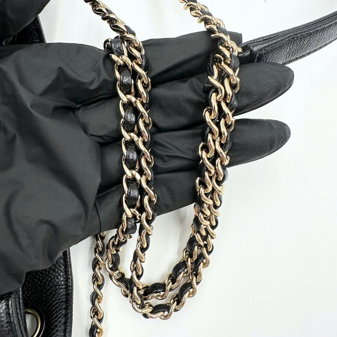 美品】Chanel シャネル マトラッセ チェーンショルダーバッグ キャビア