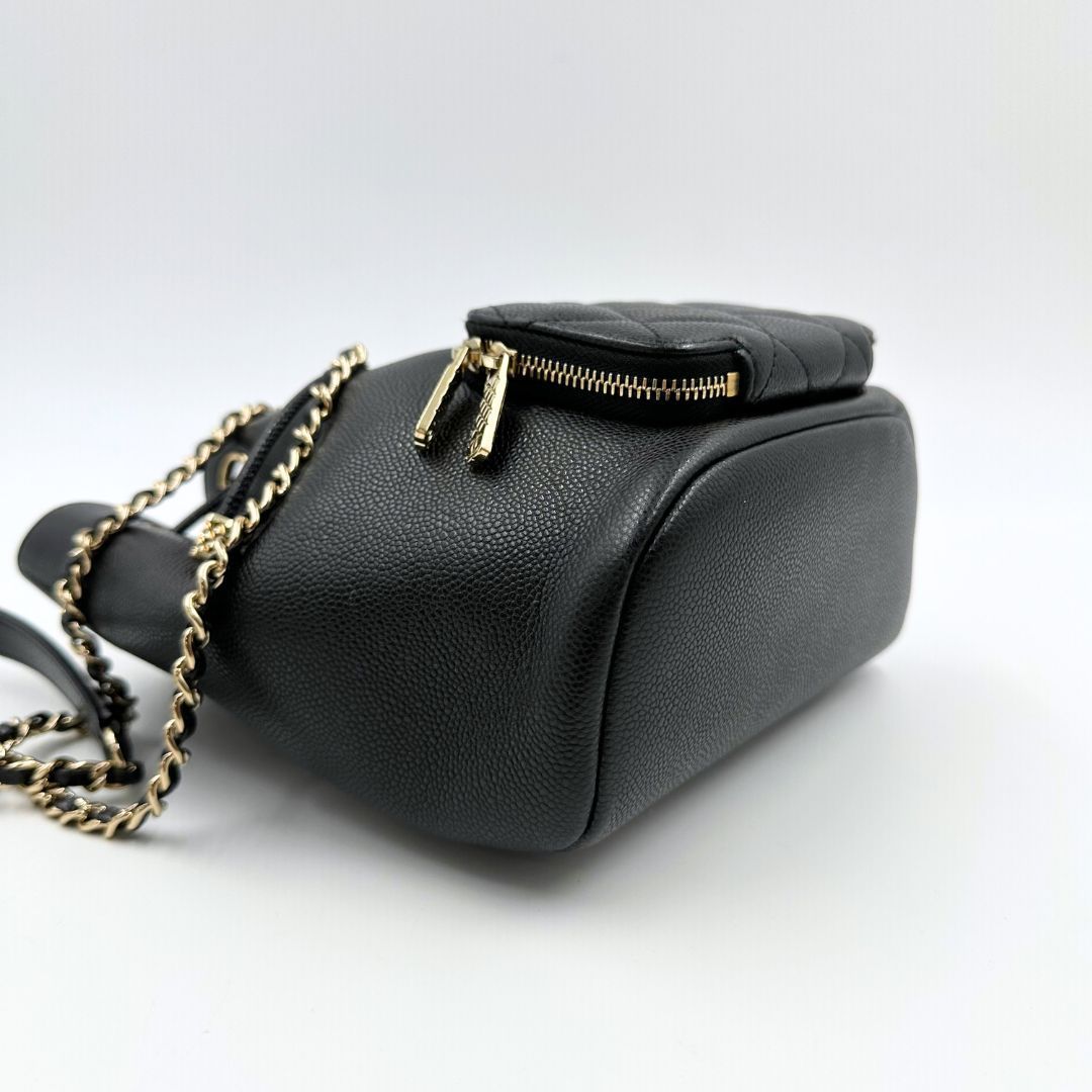 美品 キャビアスキン チェーンショルダーバッグ ブラック// 美品】Chanel シャネル マトラッセ チェーンショルダーバッグ キャビア