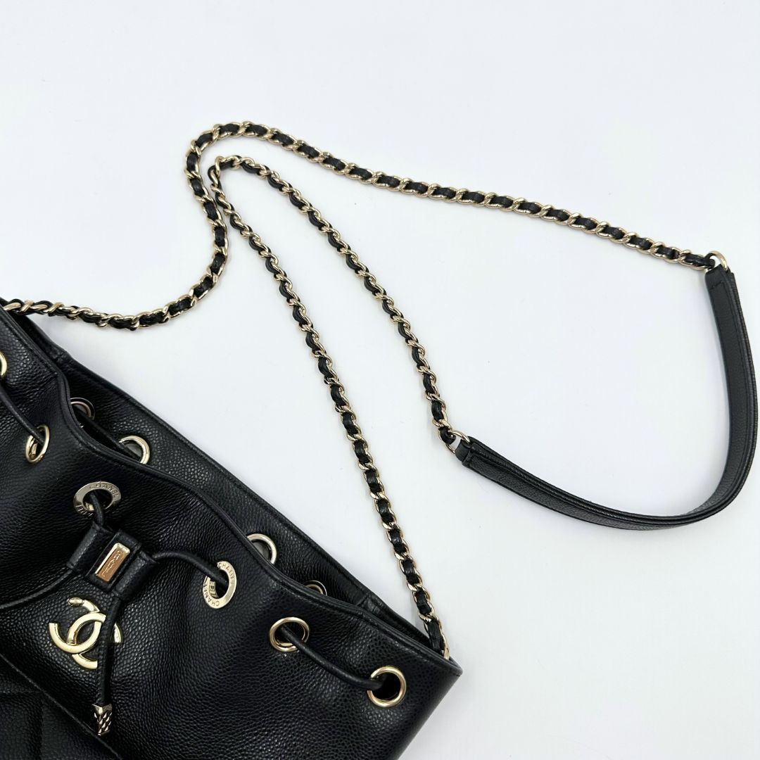 美品】Chanel シャネル マトラッセ チェーンショルダーバッグ キャビア