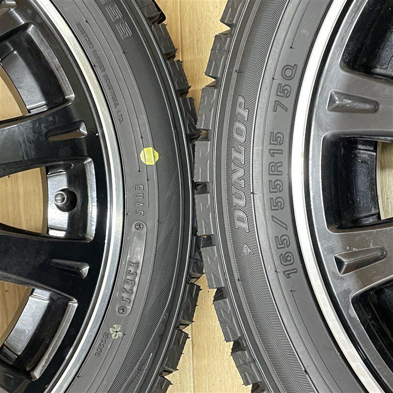 165/55R15 新品 ダンロップ WM02 2025年製 ☆ 中古 ホンダ N-BOX