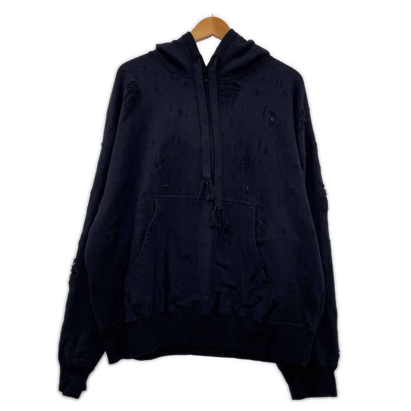 MAISON SRECIAL メゾンスペシャル プルオーバーパーカー size01/ブラック