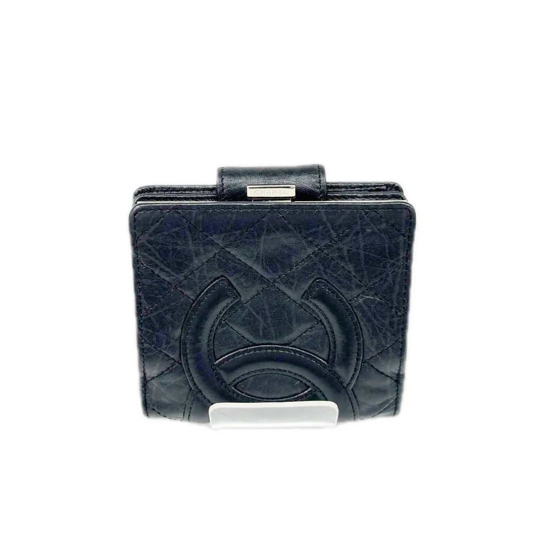 CHANEL シャネル 2つ折り財布 カンボンライン ココマーク キズ・ヨゴレ
