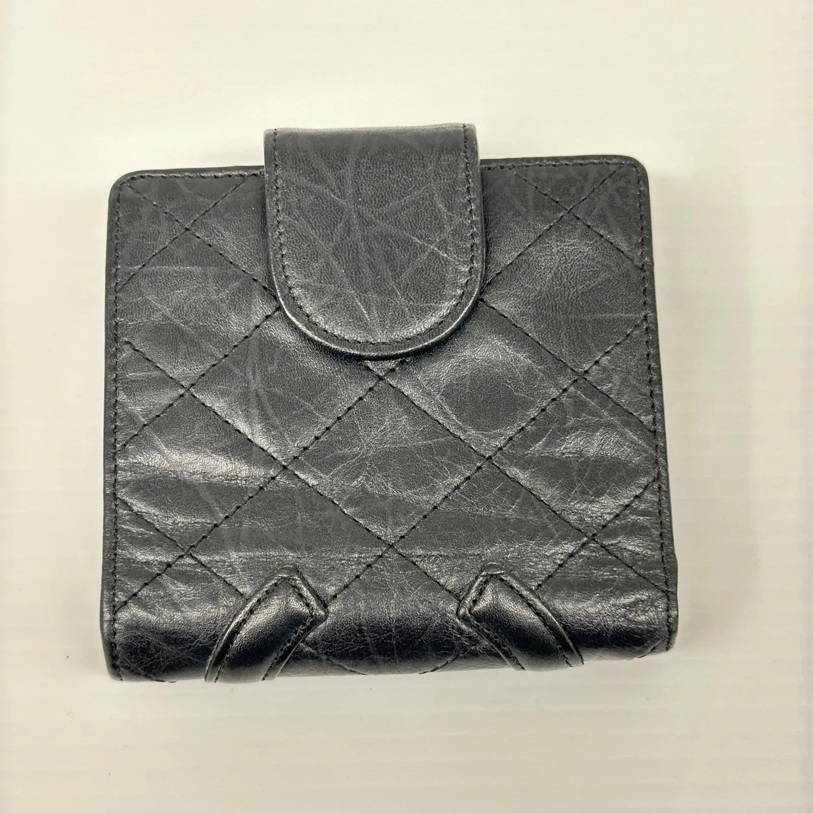 CHANEL シャネル 2つ折り財布 カンボンライン ココマーク キズ・ヨゴレ