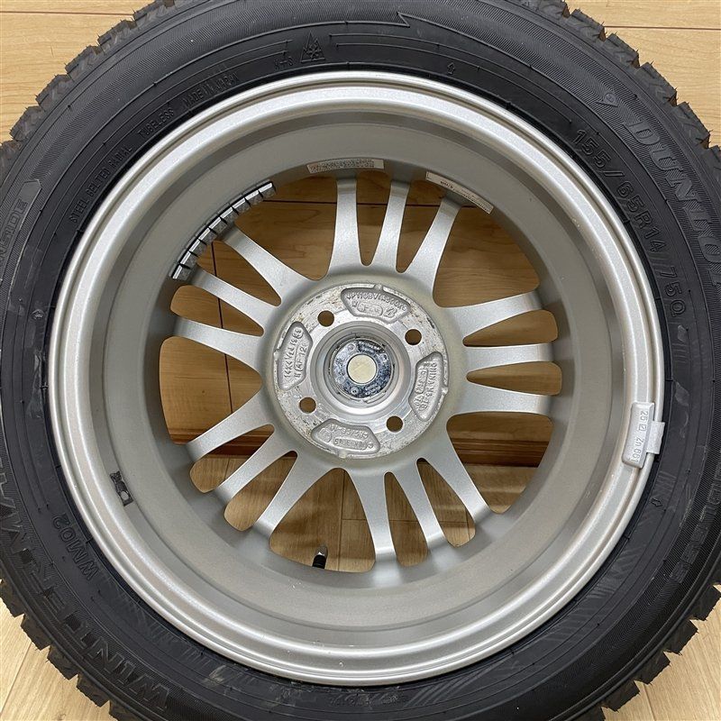 未使用 155/65R14 ダンロップ WM02 2025年製 ☆ 軽自動車 N-BOX 等