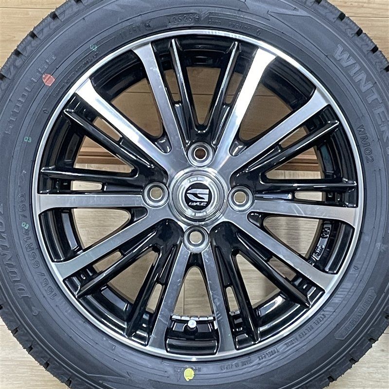 未使用 155/65R14 ダンロップ WM02 2025年製 ☆ 軽自動車 N-BOX 等