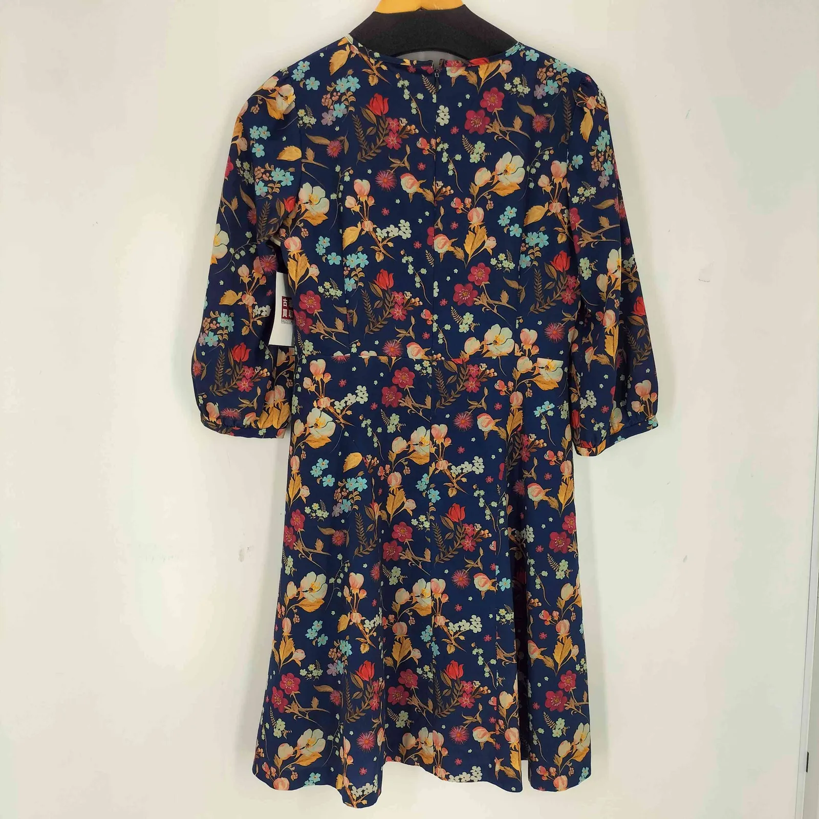 極美品✨ ブルーレーベルクレストブリッジ シャツワンピース 38 ロング丈 花柄 ブルーレーベルクレストブリッジ BLUE LABEL CRESTBRIDGE 花柄