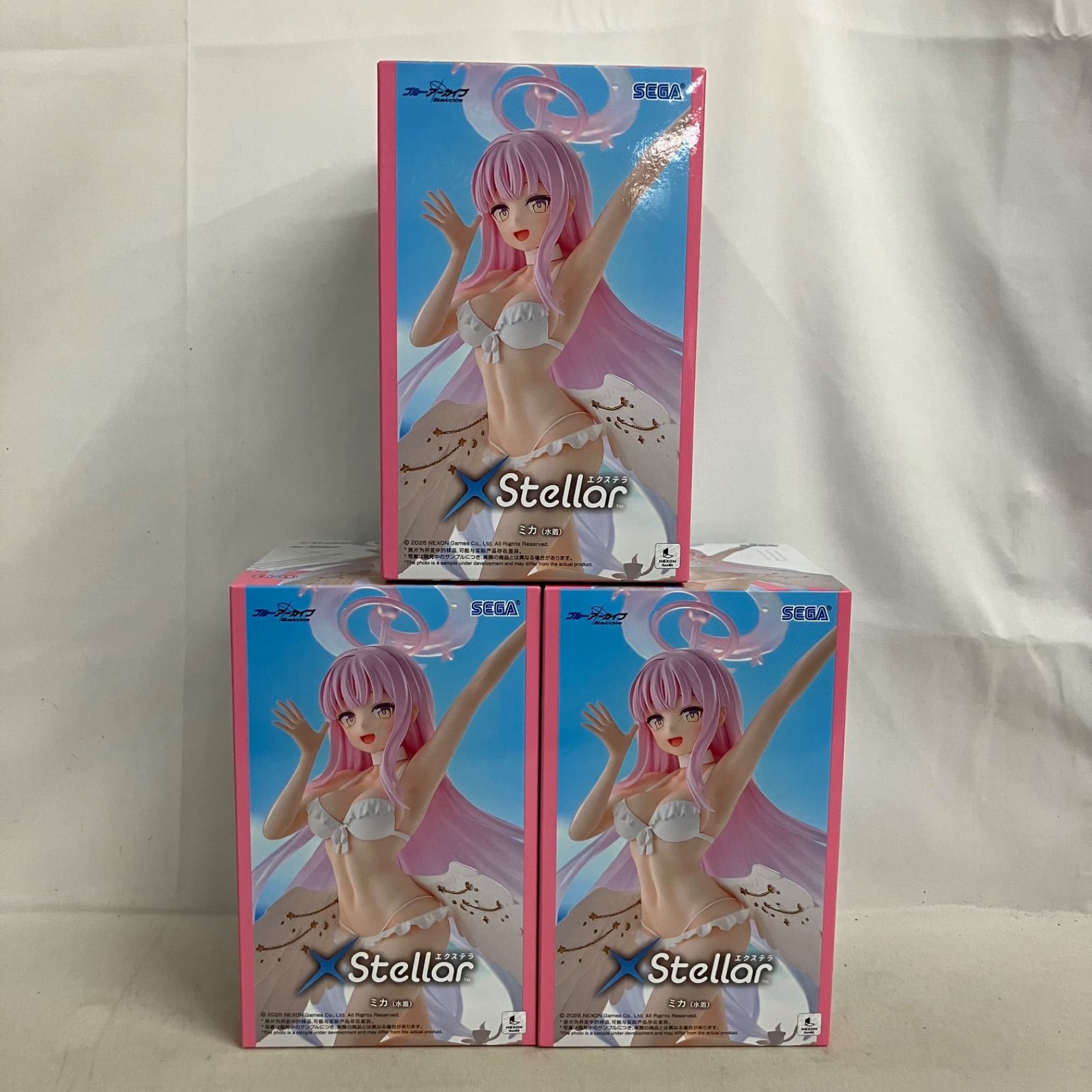 ブルーアーカイブ ミカ 水着 フィギュア Stellar 13個まとめ売り 未開封 ブルーアーカイブ XStellar ミカ 水着 フィギュア 3個セット