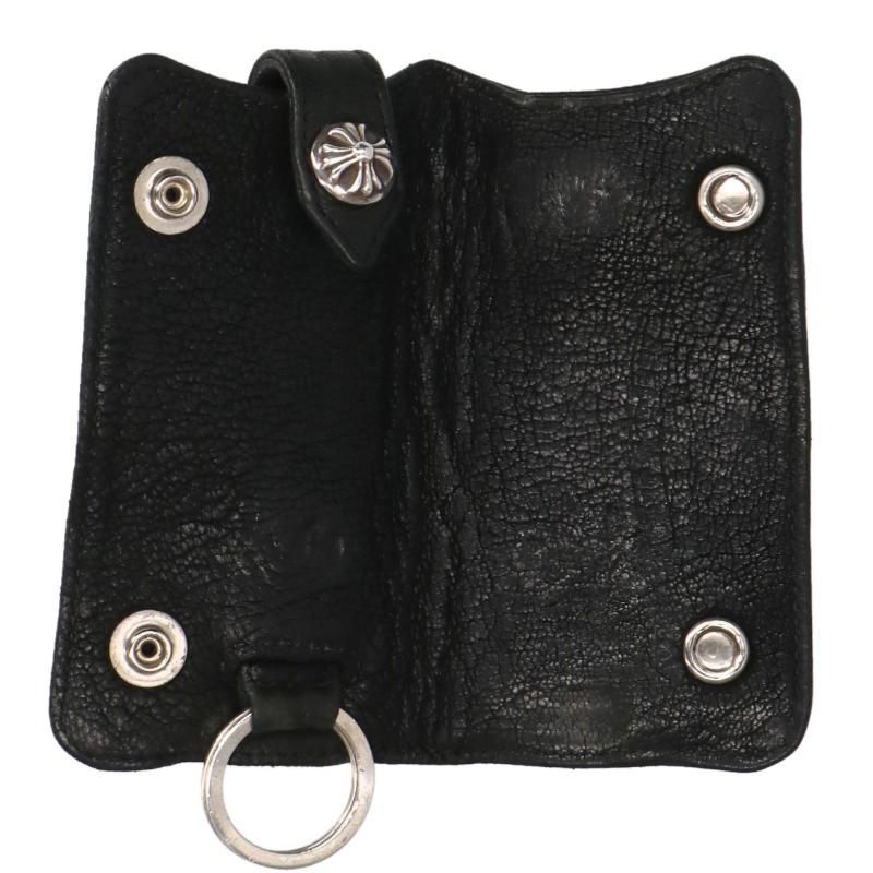 クロムハーツ KEY CASE クロスボールボタンレザーキーケース メンズ