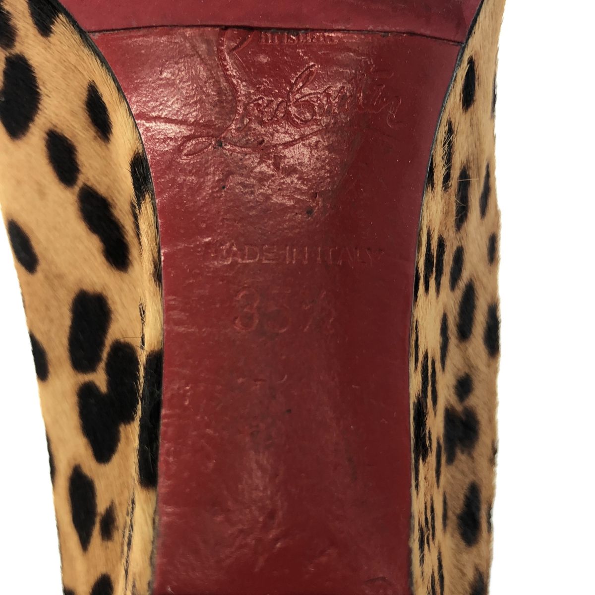 Christian Louboutin クリスチャンルブタン レオパード ハラコ