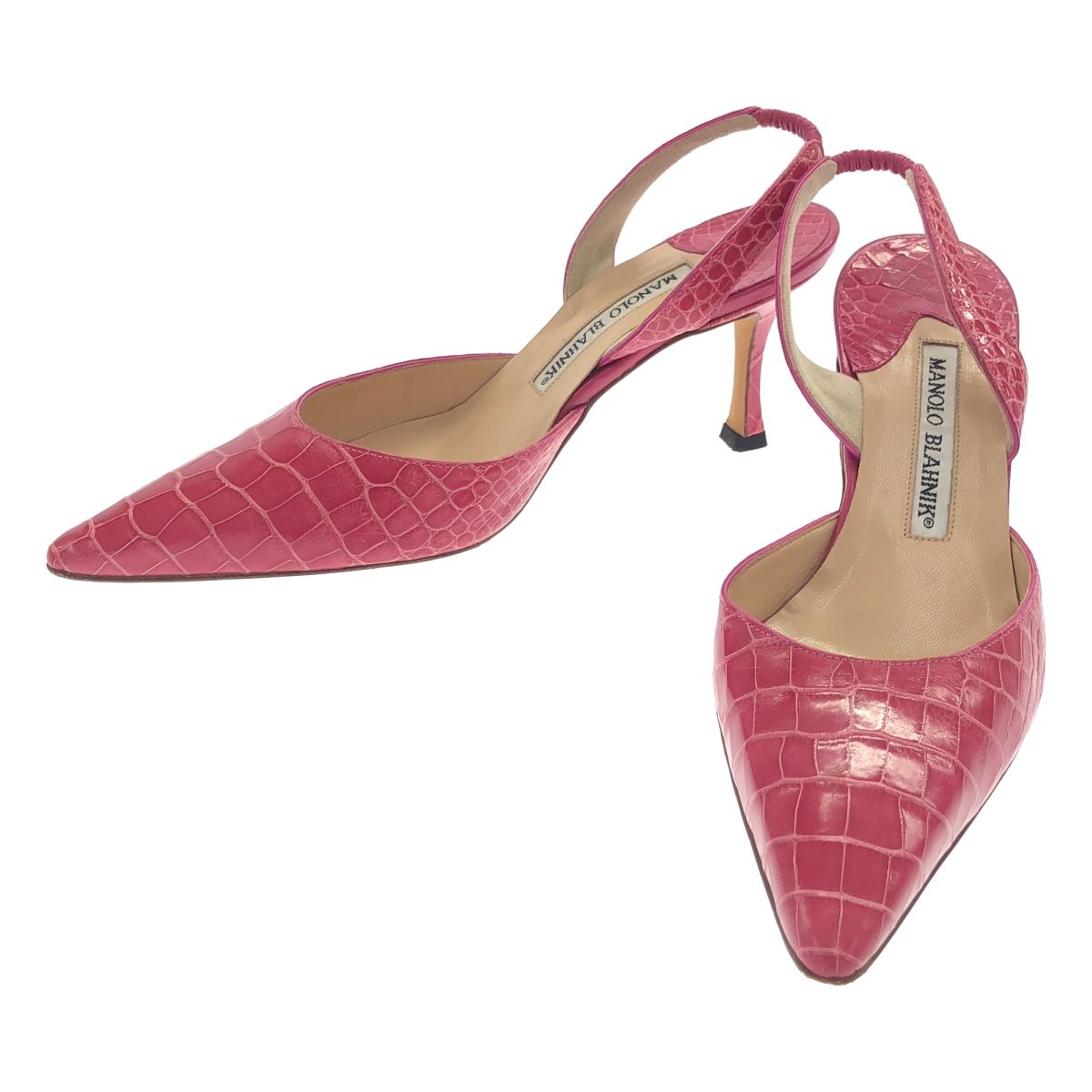 MANOLO BLAHNIK マノロブラニク CAROLYNE キャロライン クロコ