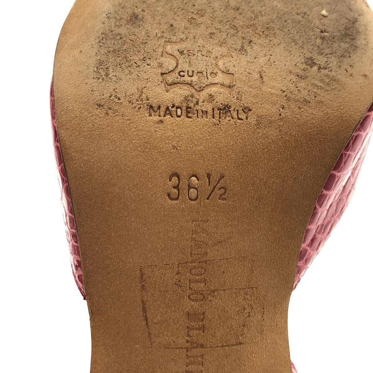 MANOLO BLAHNIK マノロブラニク CAROLYNE キャロライン クロコ