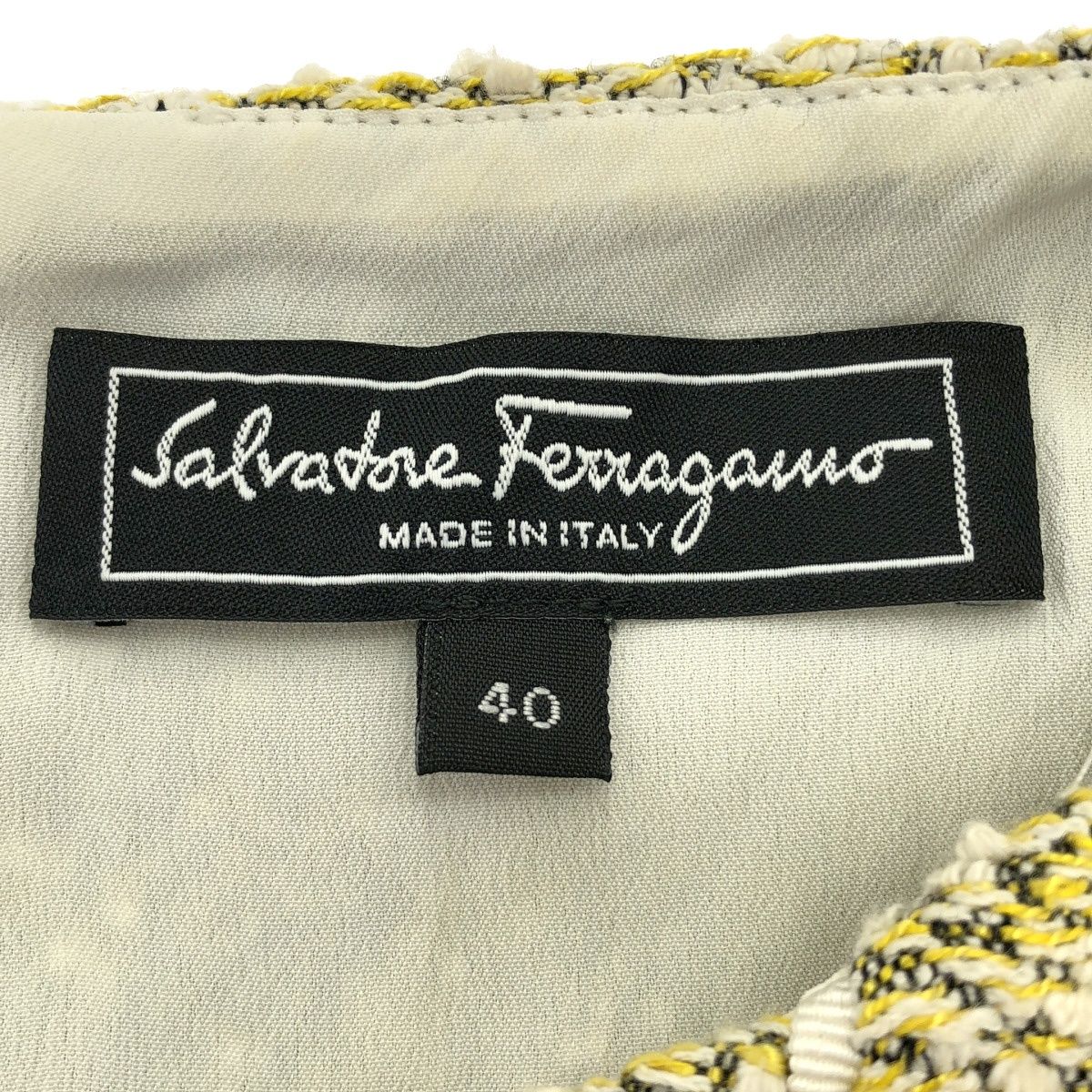 お値下げSalvatore Ferragamo ノースリーブ ワンピース Salvatore Ferragamo サルバトーレ フェラガモ ノースリーブワンピース