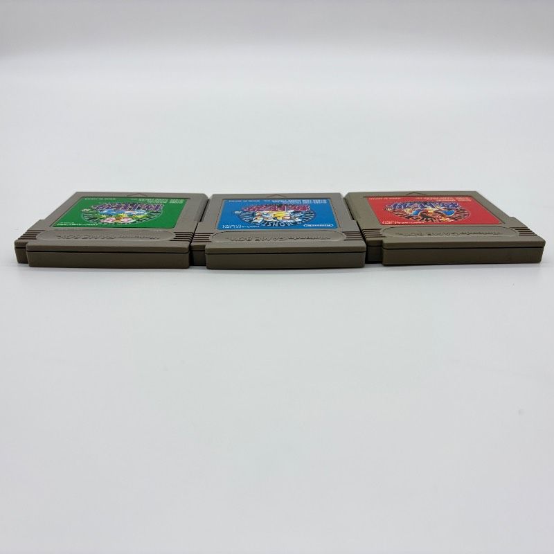 ポケットモンスター赤 緑 青 Nintendo GAMEBOYソフト 3個セット