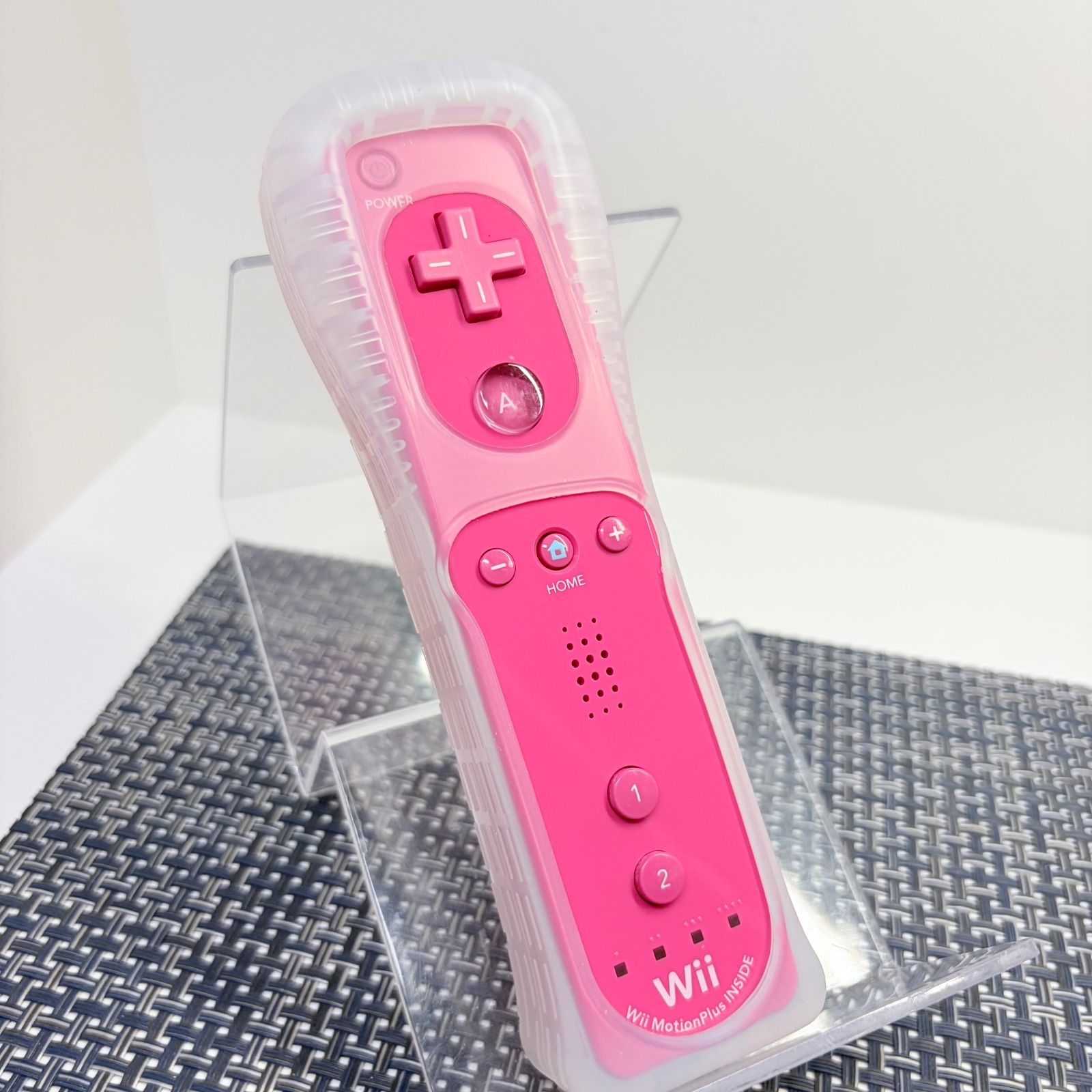 [전체 유지 관리] Wii Wii U 리모컨 플러스 재킷 포함, 핑크, 핑크, cc
