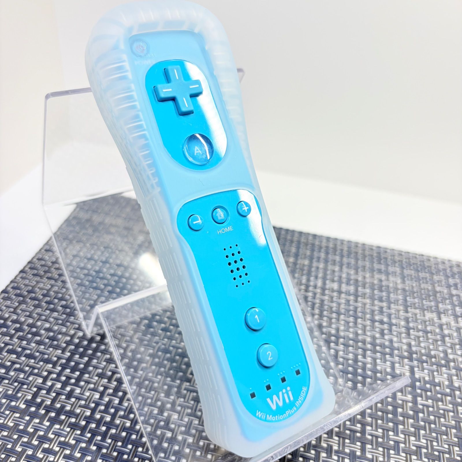 [전체 유지 관리] Wii Wii U 리모컨 플러스 재킷 포함 블루 블루 bb