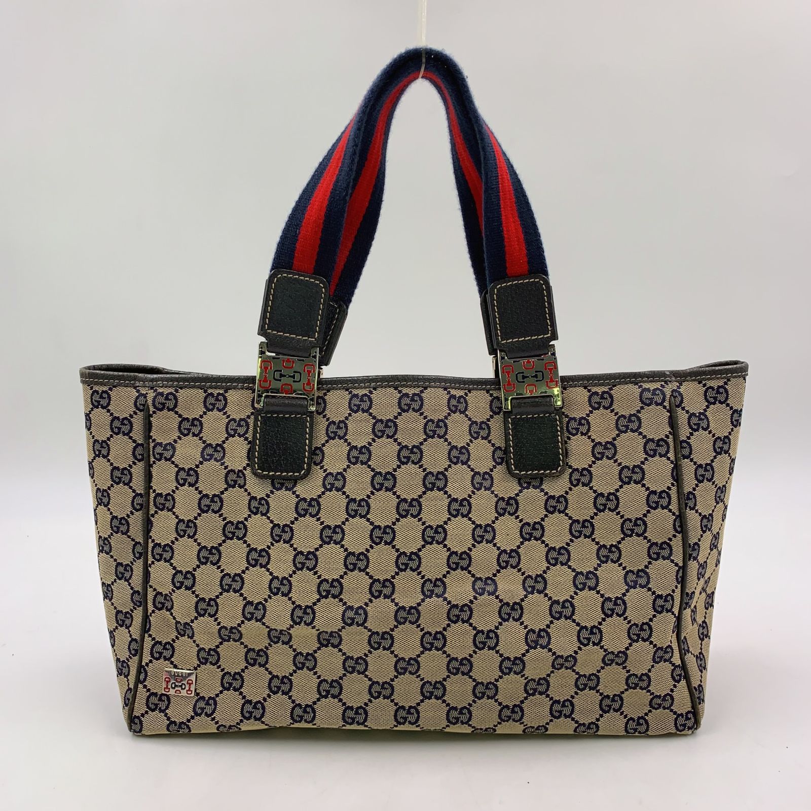 新着】GUCCI GGキャンバス シェリーライン レザー キャンバス ブラック