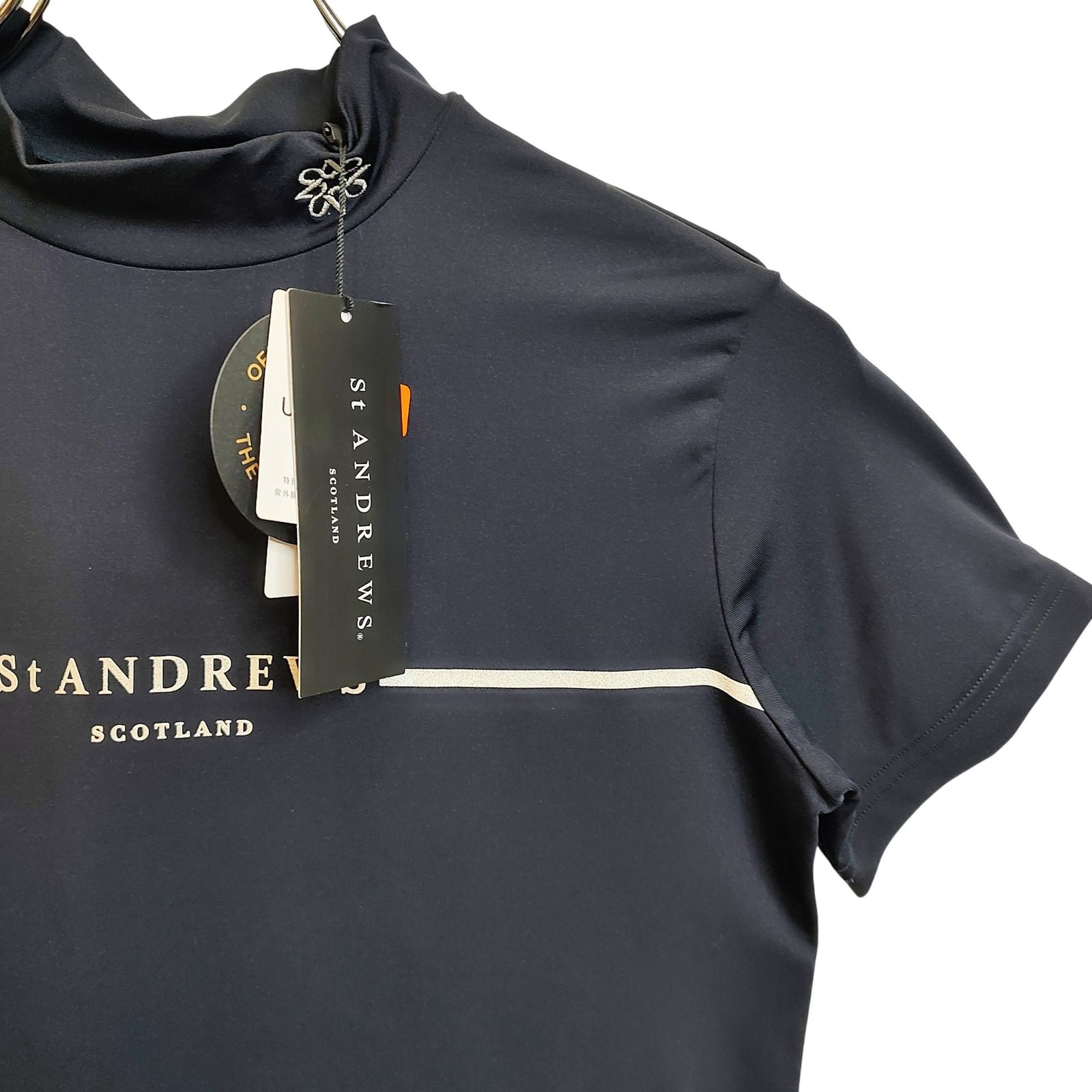 St ANDREWS セントアンドリュース ゴルフ 23AW 半袖 モックネック T