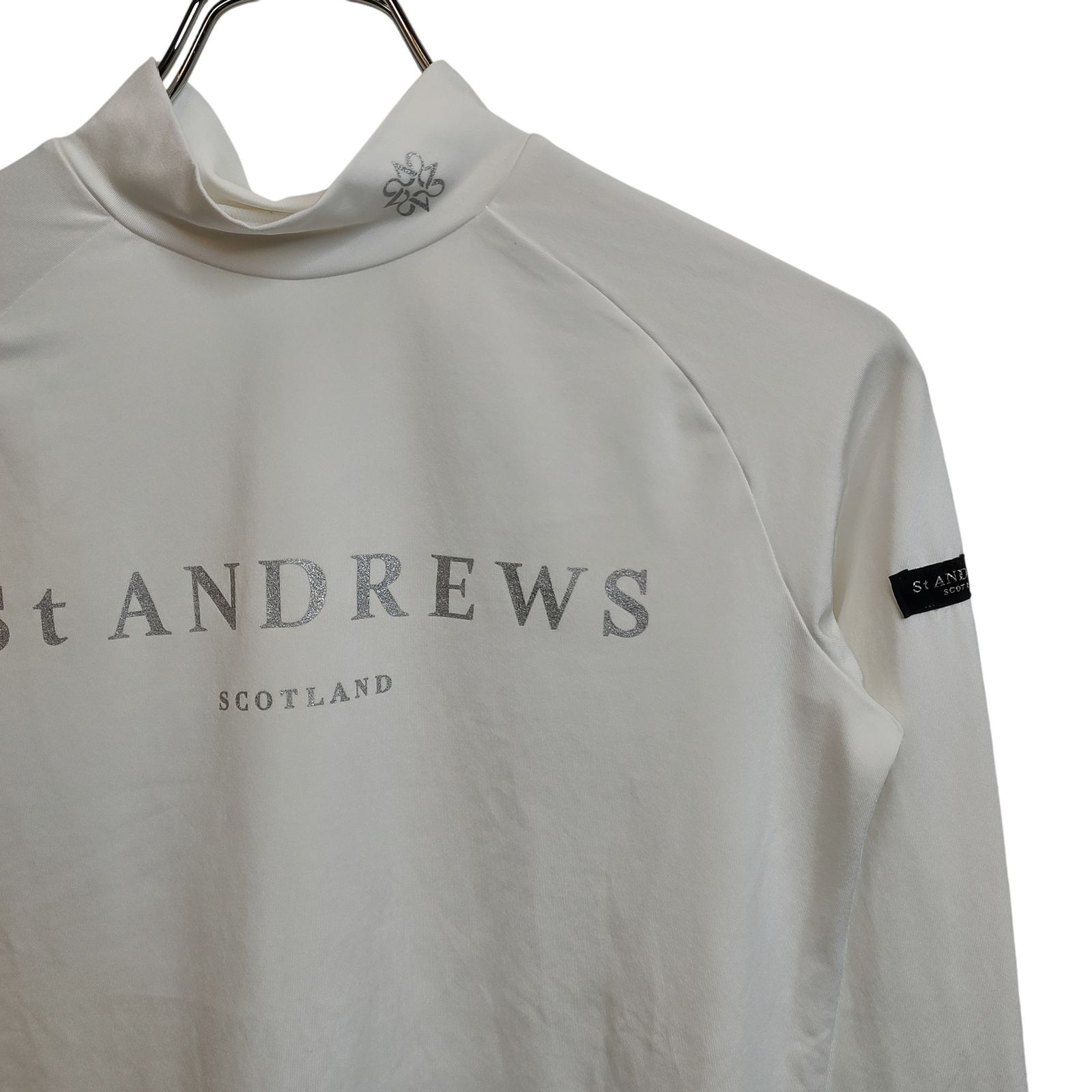 St ANDREWS セントアンドリュース ゴルフ 長袖 モックネック Tシャツ