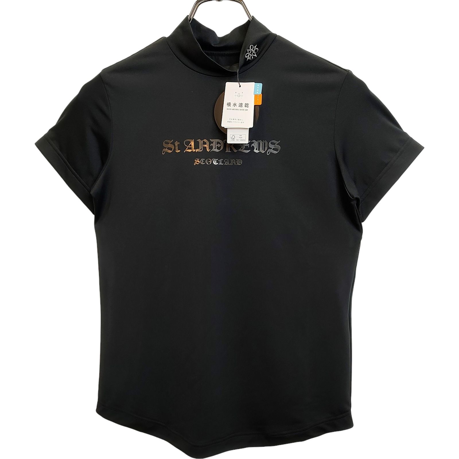 St ANDREWS セントアンドリュース ゴルフ 24AW 半袖 モックネック T