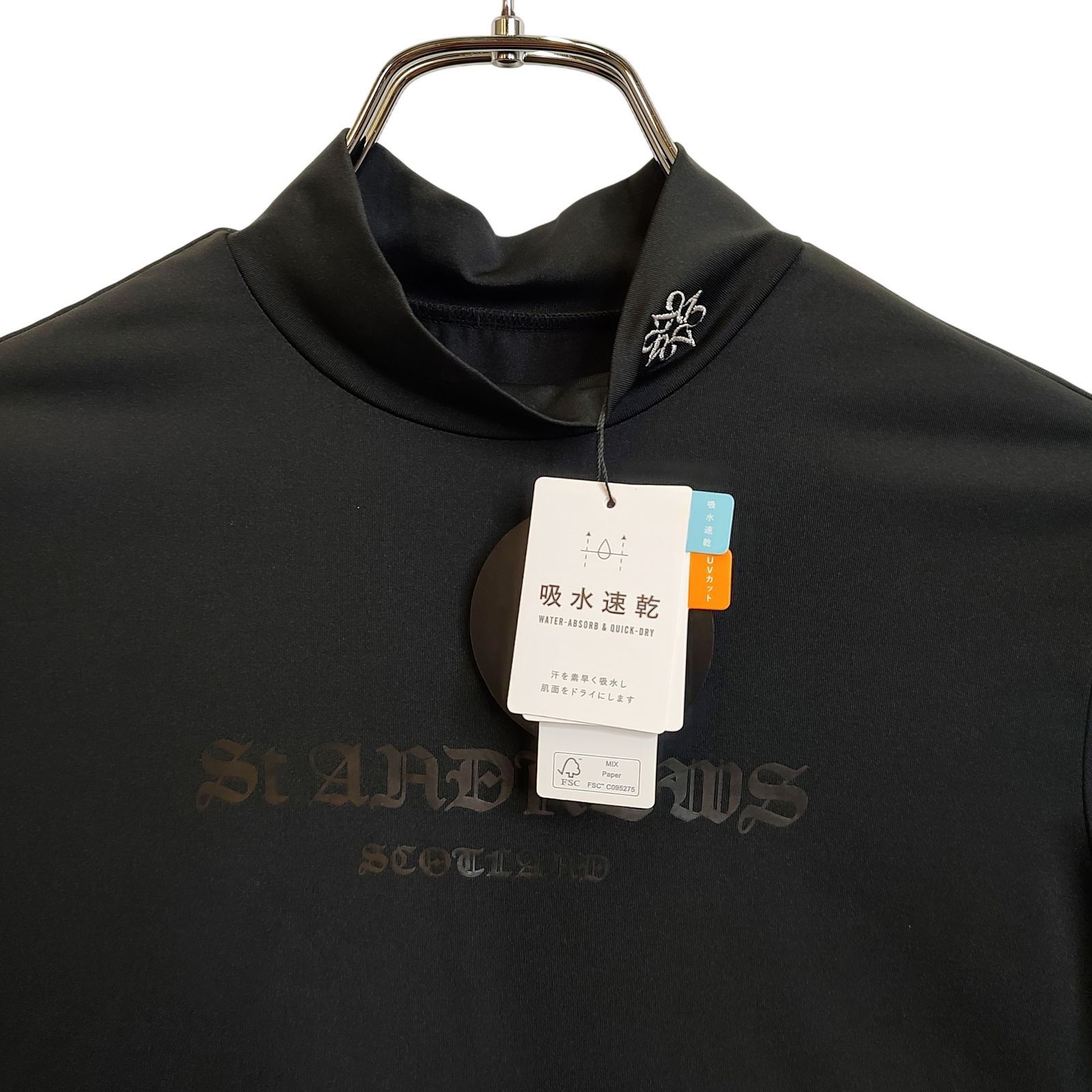 St ANDREWS セントアンドリュース ゴルフ 24AW 半袖 モックネック T
