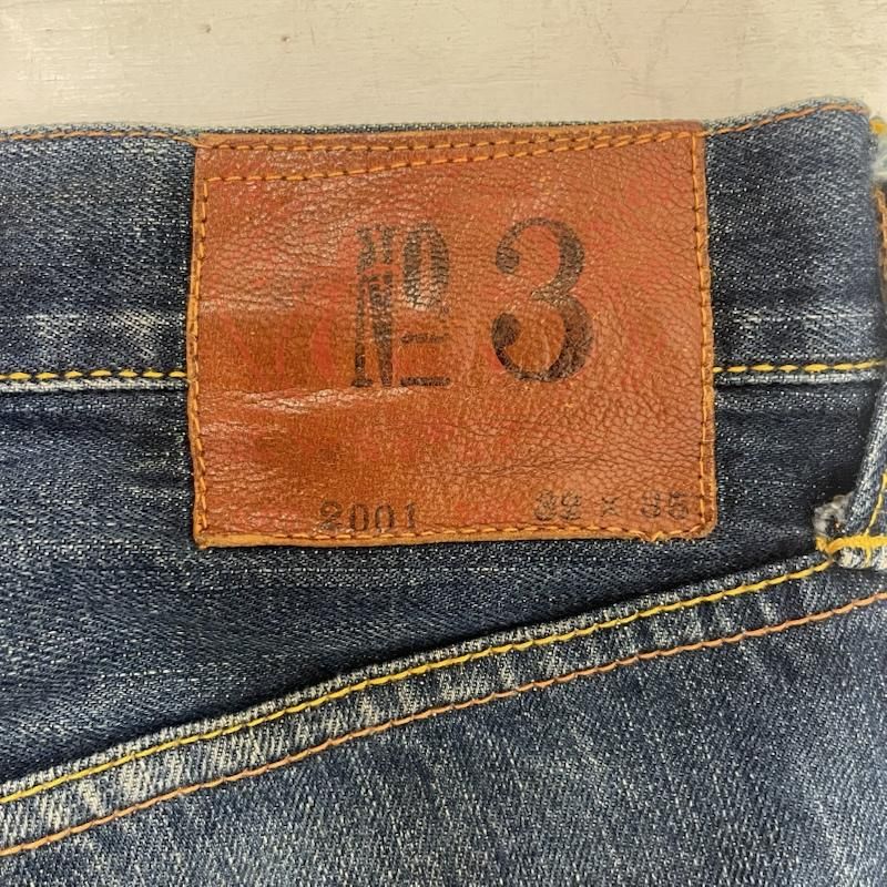 エヴィス 白カモメ lot.2001 No.3 セルビッチ デニム メンズ 32インチ