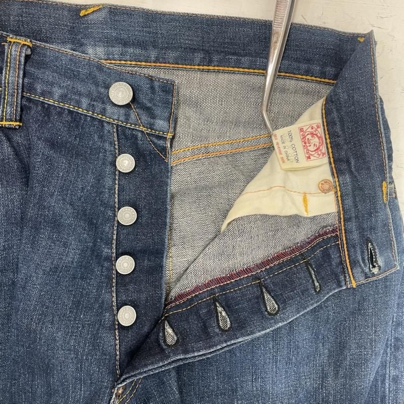 エヴィス 白カモメ lot.2001 No.3 セルビッチ デニム メンズ 32インチ