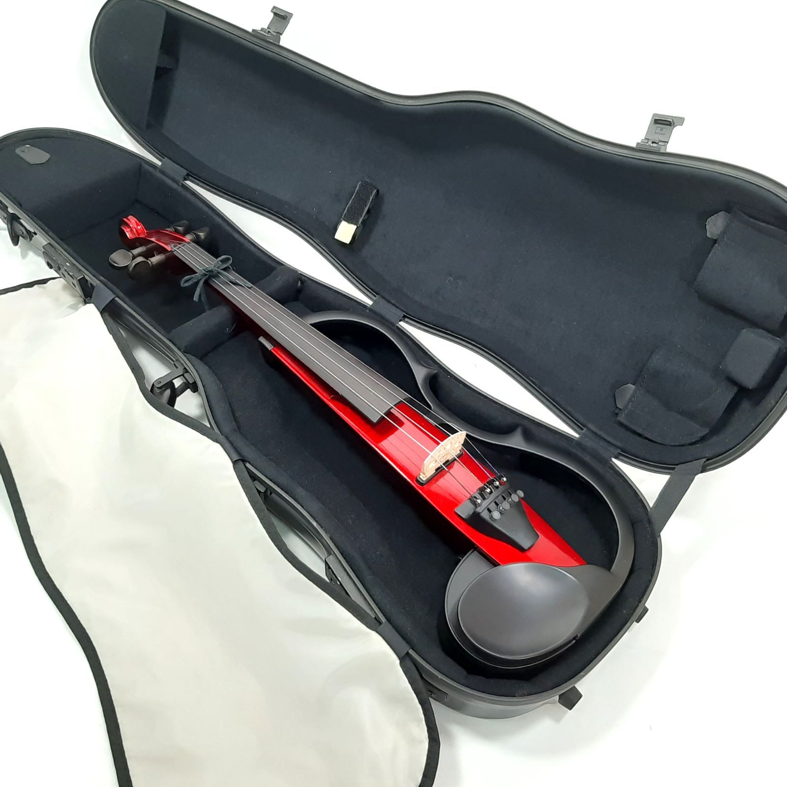 【極美品】YAMAHA SV-110 サイレントバイオリン 赤 付属品多数 YAMAHA サイレントバイオリン SV-110 レッド 動作確認済 ハードケース