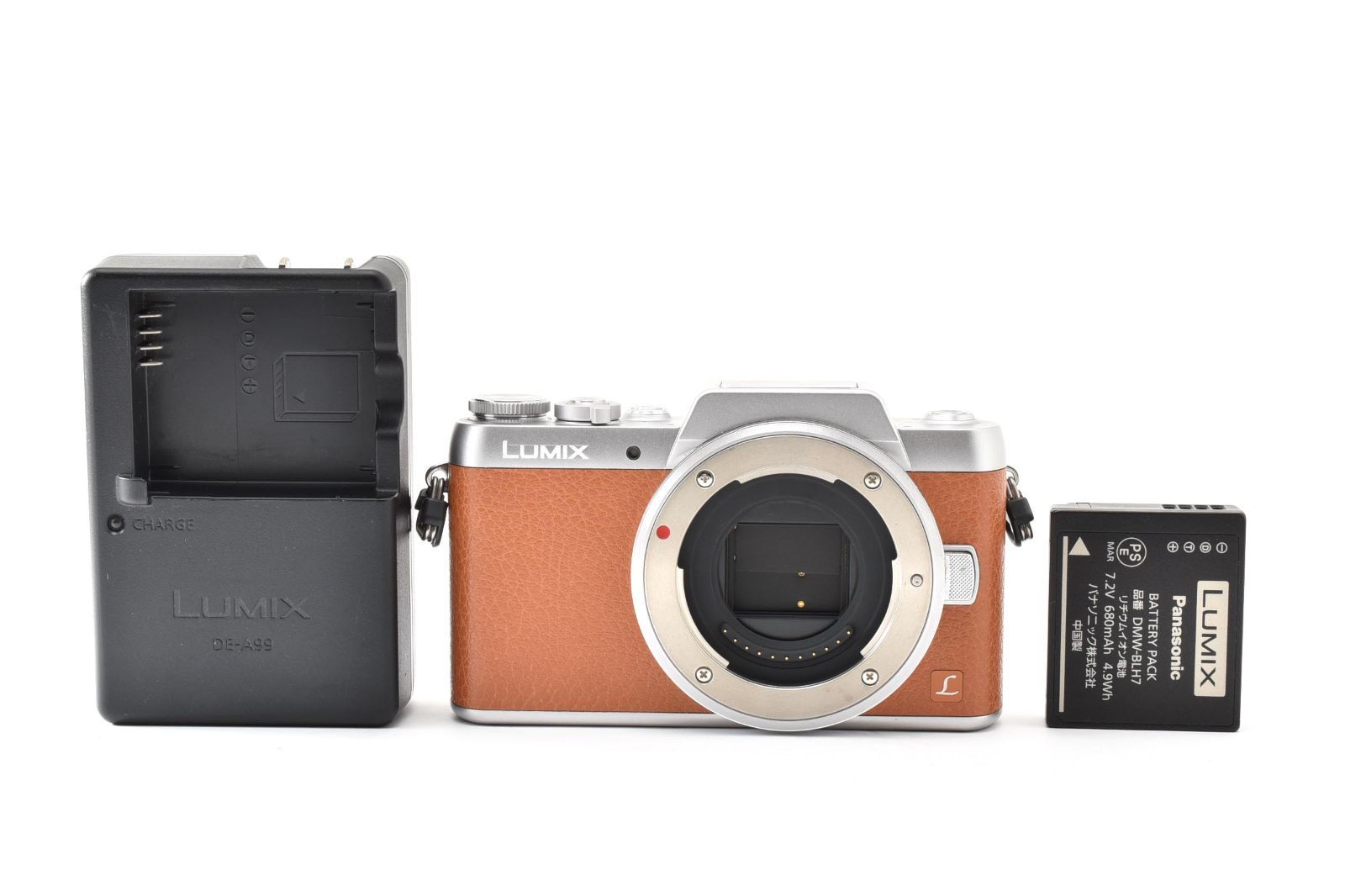 良品 PANASONIC DMC-GF7 ブラウン よ07 - メルカリ