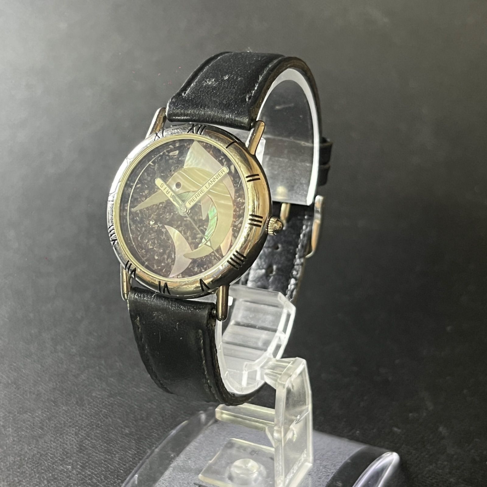 稼働品】 希少 Pierre Lannier ピエールラニエ 腕時計 カジキ シルバー
