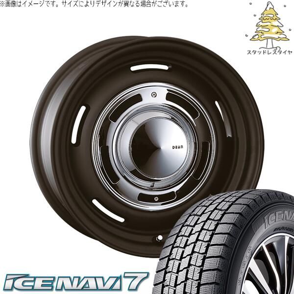 トヨタ 60プリウス 195/60R17 スタッドレスタイヤ ホイール 4本セット | グッドイヤー アイスナビ セブン × クリムソン ディーン クロスカントリー マットブラック 17インチ 7.0J +38 5穴114.3